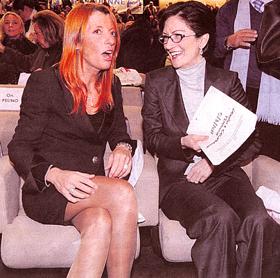 Per le serie "Denutrizione ridens" e "La Scuola, a digiuno suo malgrado": Mariastella Gelmini e Michela Vittoria Brambilla.