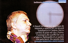 Vendola, De Caridi, De Luca e Fassino (da left 16, venerd 22 aprile 2011).