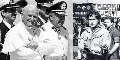 Per la serie "Chi si somiglia si piglia": il Wojtyla, il Pinochet e l'Alemanno.