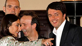 Per la serie "Se Dio esistesse non li accoppierebbe": il Benigni, il Renzi, il Gentiloni e, alla faccia nostra, le facce degli amici loro.