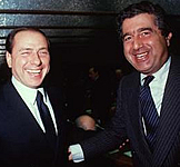 Per la serie "Epiche sfide a chi arriva ultimo e chi penultimo": la Marcegaglia e il De Benedetti presi in giro dal Berlusconi.