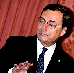 Per la serie "Ha questa faccia l'Europa che vogliamo?": Angela Merkel e Mario Draghi.