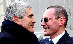 Per la serie "Facce, molto significative, di quelli che dicono che certe parole non significano pi alcunch": gli uddiccni Casini e Marcazzan.
