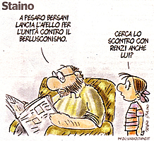 Matteo Renzi secondo Staino su "L'Unit" di domenica 11 settembre 2011).