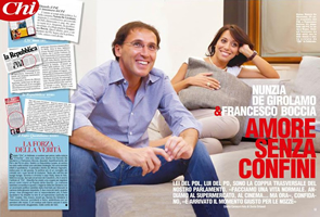 Per la serie "Masetto e Zerlina": il Boccia e la moglie, la pidiellina De Girolamo. Intervistati, ahinoi, non da Lorenzo Da Ponte, ma da "Chi".