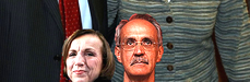 Per la serie "Proporzioni reciproche": la Fornero e l'Ichino dinanzi a Pierluigi Bersani e a Susanna Camusso.