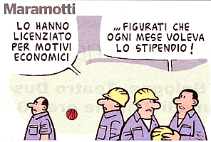 La "riforma" del Lavoro degli estremisti di destra Monti e Fornero secondo Maramotti. Da "L'Unit" di gioved 22 marzo 2012.