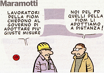 solo sul Partito democratico dei Veltroni, dei Fioroni, dei Gentiloni? O anche su quello di... Bersani e Fassina? (da "L'Unità" di sabato 10 marzo 2012).
