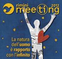 Il manifesto del cosiddetto "meeting" di "Cielle" 2012: com' (a sinistra) e come, secondo me, sarebbe pi sincero (a destra).