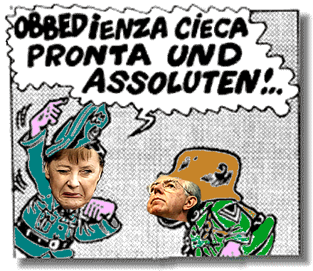 Per la serie "Sturmtruppen": il disgusto della Merkel per il Monti.