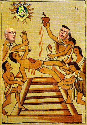 Per la serie "Stregoni antiUmani": il Napolitano tiene ferma l'Italia mentre il Monti le strappa il cuore.