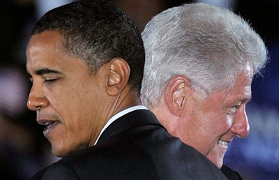 Per la serie "Amici per la pelle": Barack Obama e Bill Clinton.