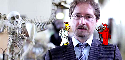 Angioletto e Diavoletto agli orecchi di Telmo Pievani...