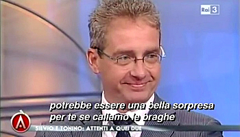 Per la serie "Tipi che piacciono al Fioroni": il portatore di moccichino verde Massimo Polledri.