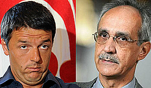 Per la serie "Le belle facce di quelli che vogliono il Monti-bis": il Renzi Matteo e l'Ichino Pietro.