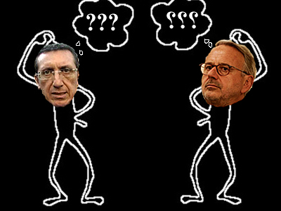 Per la serie "Smemoranda": i giudici Sabelli e Vietti mentre cercano di ricordare l'articolo 21 della Costituzione.