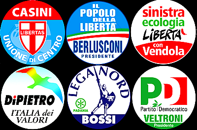 Per la serie "Sono tutti uguali? No. Sono tutti grillini": la privatizzazione della lotta politica da parte del Casini, del Berlusconi, del Vendola, del Di Pietro, del Bossi e del Veltroni.
