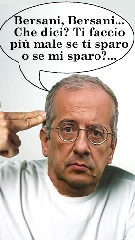 La quasi-scissione di Walter Veltroni: "Bersani, Bersani... Che dici? Ti faccio pi male se ti sparo o se mi sparo?"