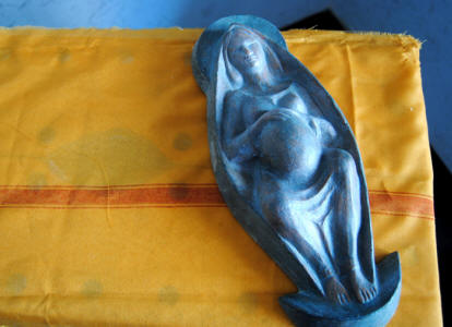 Birgitt Shola Starp - 17. "Cosmic mother", 1986-2012 - Patinated kremenit