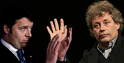 Che ha da dire il Baricco Alessandro sul Renzi Matteo? Un 25 di fantasticherie anche graziose (alla Baricco, cio) ma senza alcun rapporto con la realt, cio col vero Renzi; pi un 25 di furbate; pi un 25 di balle; pi un 25 di vuoto pneumatico. Cio niente, come al solito. Ma il niente, quando esce dalla (sedicente) "arte" ed entra in politica, mette paura.