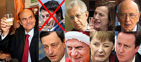 Fuori uno, ora tocca agli altri!... Fagli vedere chi sei, compagno Bersani! (Clicca sull'immagine, compagno Bersani, se vuoi vederla al meglio!)