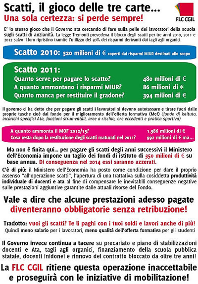 (su) Francesco Profumo (estremista di destra addetto dai napolitano-montisti alla Soluzione Finale del problema dei Bambini e dei Ragazzi italiani per il sistema finanziario globale) ecco il comunicato della Flc Cgil che ho ricevuto via mail luned 10 dicembre 2012. (Cliccalo, se vuoi renderlo pi leggibile!)