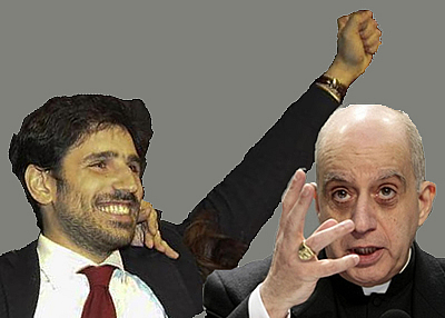 Per la serie "Chi lo fa con la sinistrella e chi con la destrella": Tommaso Giuntella e Rino Fisichella.