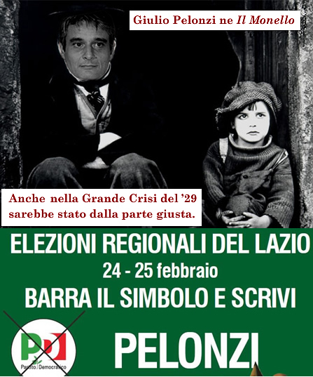 Giulio Pelonzi ne "Il Monello": anche nella Grande Crisi del '29 sarebbe stato dalla parte giusta.