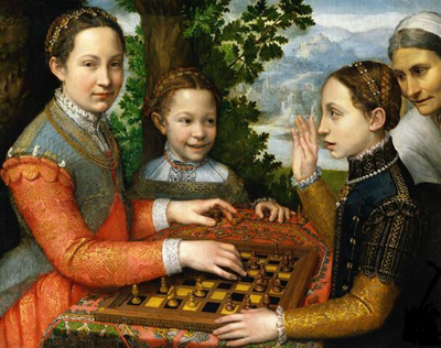 Sofonisba Anguissola (1535-1625), "La partita a scacchi" (1555). (Cliccala, se la vuoi pi grande).