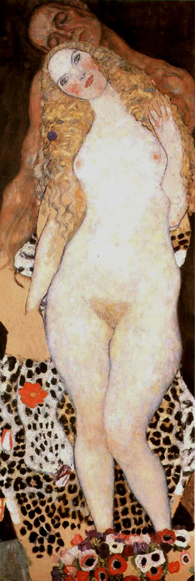 Gustav Klimt, "Adamo ed Eva" (1917-18). (Domenica 1 giugno 2014. Luigi Scialanca, scuolanticoli@katamail.com).