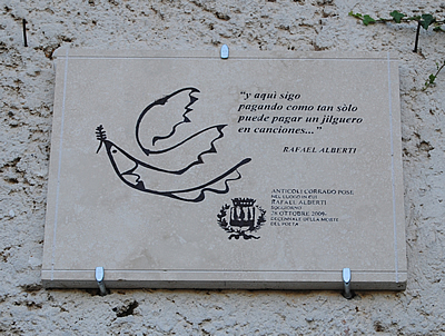 Con chi ha parlato di Anticoli Corrado "il Corriere della sera"? - ScuolAnticoli chiede scusa alla memoria di Rafael Alberti a nome di tutti coloro che lo stimano e lo amano. (Domenica 24 agosto 2014. Luigi Scialanca, scuolanticoli@katamail.com).