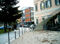 Il Liceo scientifico statale Isacco Newton di Roma e la homepage del sito ufficiale del Liceo (immagine tratta dal sito www.liceo-newton.com)