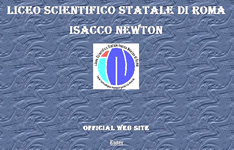 Il Liceo scientifico statale Isacco Newton di Roma e la homepage del sito ufficiale del Liceo (immagine tratta dal sito www.liceo-newton.com)