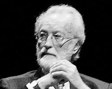 I due volti di Eugenio Scalfari si guardano in cagnesco.