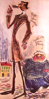Stanislao e Gertrude Pierpaoli, presidi (maschio e femmina, poich vi sono entrambe le specie) dellIstituto Pierpaolo Pierpaoli. (Da Vamba, Il giornalino di Gian Burrasca, illustrazioni di Vinicio Berti, Bemporad - Marzocco, Firenze, 1963). Cliccala per ingrandirla!