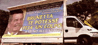 Ci  sembrato doveroso intervenire per condannare la condotta del ministro Brunetta, che ha attaccato e offeso importanti categorie sociali ma anche tutta quella parte di cittadini che si riconoscono nella Sinistra e partecipano alla sua attivit. Vorremmo ricordare che un componente di un governo della Repubblica ha lobbligo di rappresentare tutti e non ha il diritto di diffamare interi settori di popolazione, con il rischio, oltretutto, di avviare fenomeni di vero e proprio linciaggio...