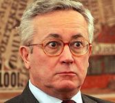 Unespressione particolarmente astuta e serena del ministro Giulio Tremonti.
