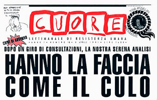 Per la serie "Veramente ce lhanno anche peggio": un profetico titolo di Cuore.
