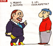(su) Silvio Berlusconi: Altan su La Repubblica di sabato 7 novembre 2009.