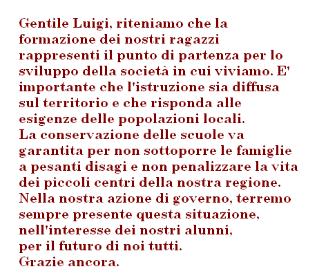 La mail inviataci dallufficio stampa della Polverini durante la campagna elettorale. (La Bonino, almeno, per non raccontarci balle non ci rispose affatto).