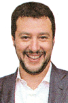 Per la serie "Non ditelo alla mamma che mi son tagliato i boccoloni...": Matteo Salvini.