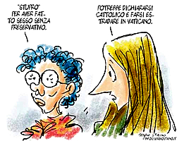 La vignetta di Staino su "L'Unit" di gioved 9 dicembre 2010.