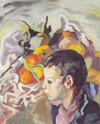 Carlo Levi, "Il figlio della Parroccola", 1936, olio su tela, 61 x 50 cm (da Carlo Levi, "Galleria di Ritratti", volume pubblicato in occasione della mostra "Carlo Levi, Galleria di Ritratti", Roma, Fondazione Carlo Levi, 8 marzo - 26 novembre 2000, Meridiana Libri).