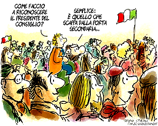 Silvio Berlusconi secondo Bobo ("L'Unità", venerdì 18 marzo 2011).