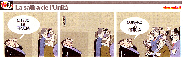 Il Berlusconi secondo "L'Unità" di venerdì 14 ottobre 2011 e i Radicali secondo loro stessi.