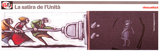Il Berlusconi secondo "L'Unità" di mercoledì 21 settembre 2011.