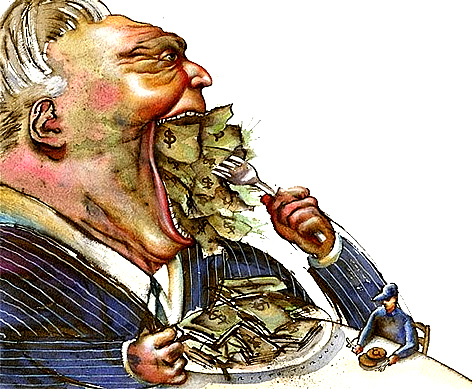 Per la serie "Pensierini neo nazisti": i Lavoratori della Fiat (a sinistra), secondo il Marchionne o chi per lui, sarebbero "quello che fanno". Il Marchionne, invece (a destra), secondo il grande filosofo tedesco Ludwig Feuerbach, sarebbe "quel che mangia". Chi avrà ragione? (La seconda immagina è tratta da Segnalazioni).