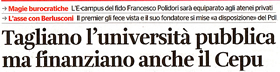 Titolo de "L'Unit" di marted 23 novembre 2010. Cliccalo per ingrandirlo!